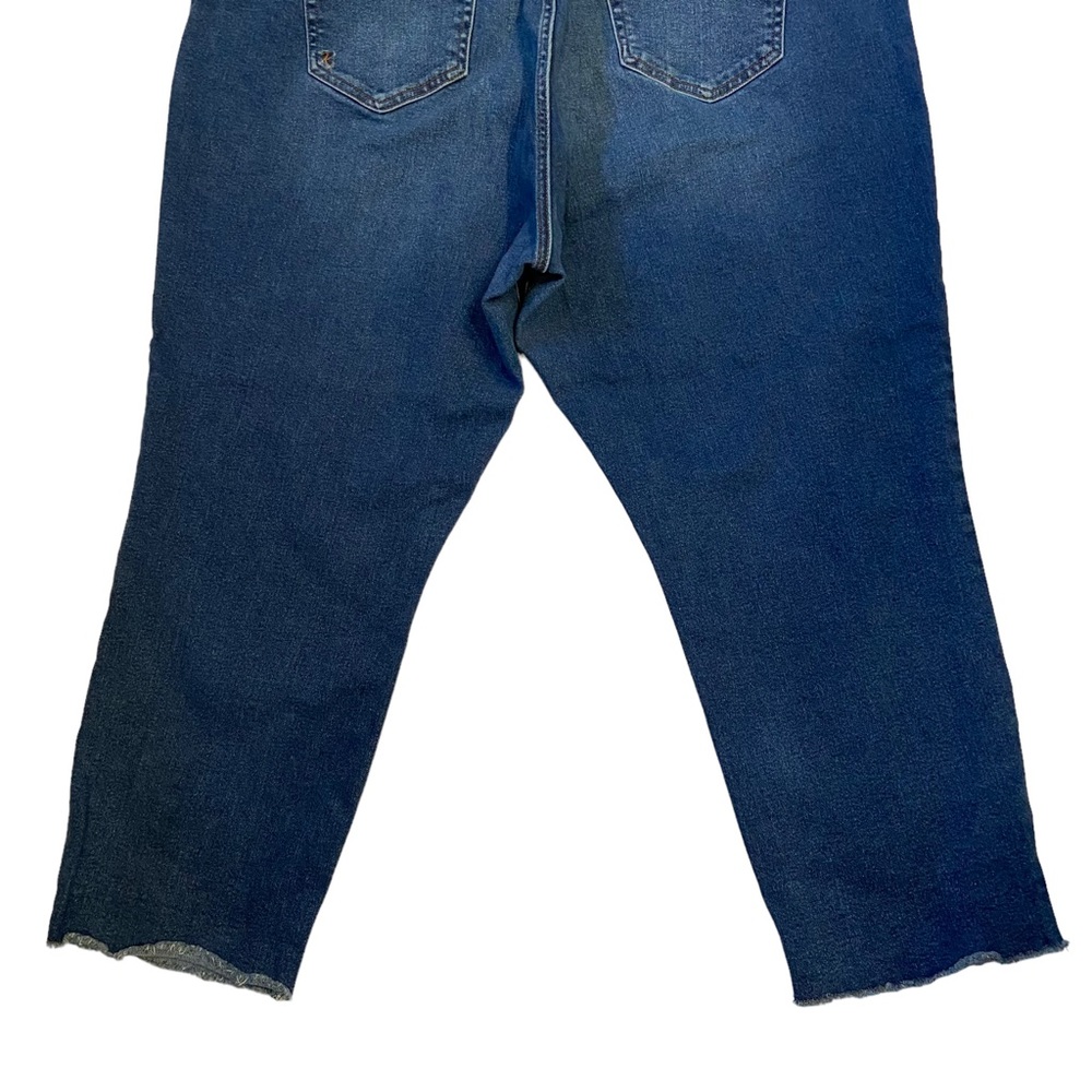 KUT FROM THE KLOTH Crop Straight Leg Raw Hem Stretch Jeans Size 24W - Picture 9 of 11